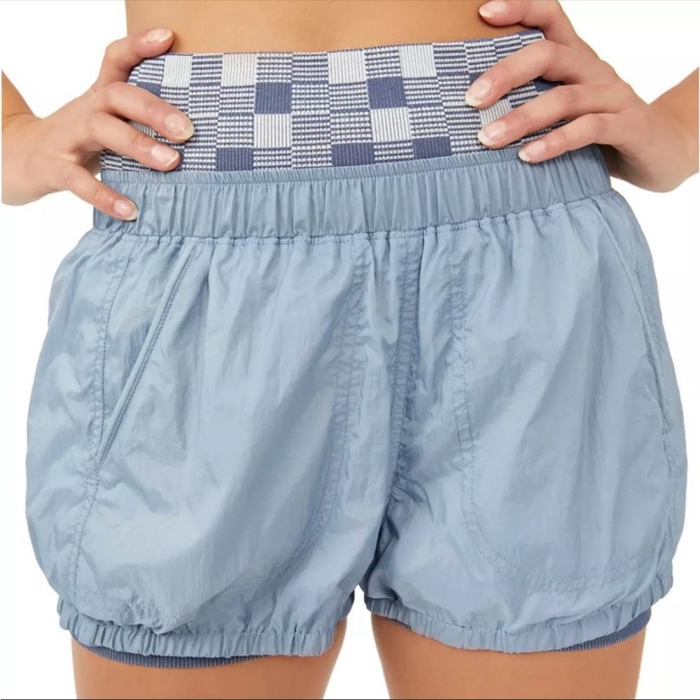 NWT FP Movement Sunshine Bubble Hem Shorts / Cosmic Sea
